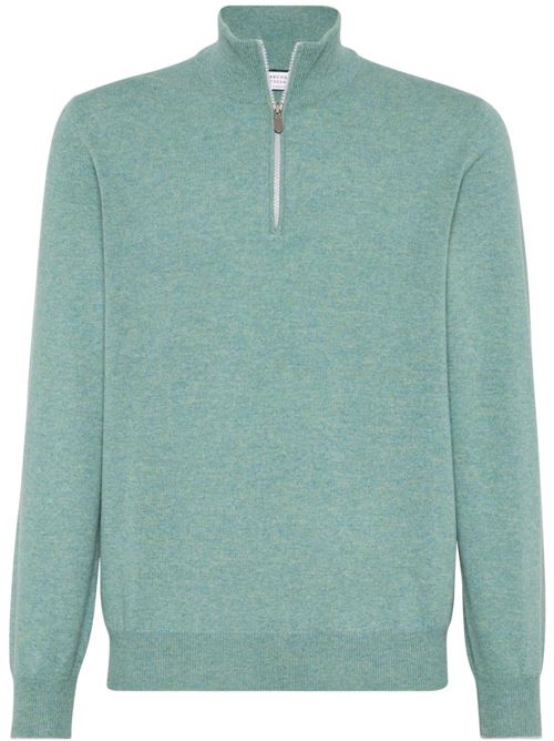 Maglia in cashmere verde Brunello Cucinelli | M2200124CJH83